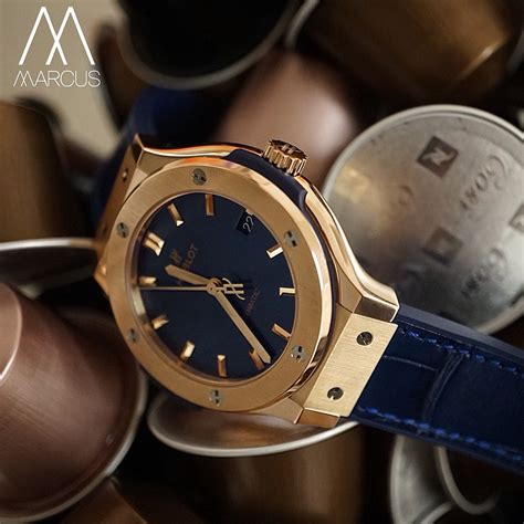 hublot classic fusion blue rose gold|Hublot classic fusion black dial.